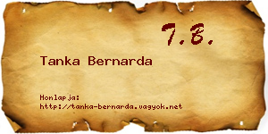 Tanka Bernarda névjegykártya